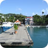 Arriving at the Ferry dock, St. John