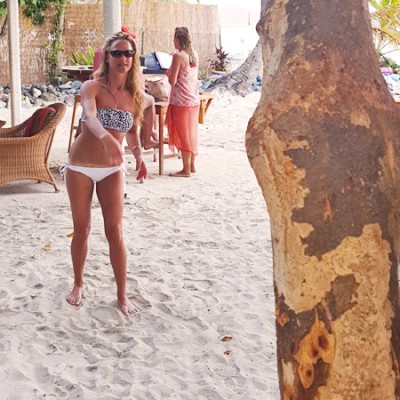 Acing the Ring Toss at the Soggy Dollar, White Bay BVI